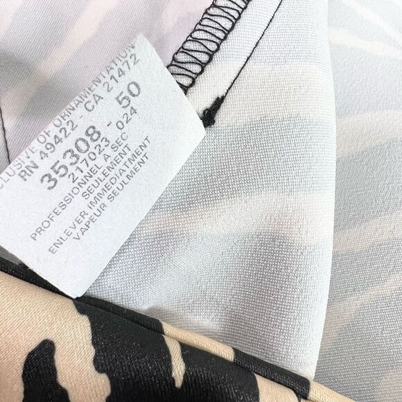 Jessica McClintock Gunne Sax Maxi Dress Gown Women's 11 Zebra Strapless Retro - Picture 14 of 15